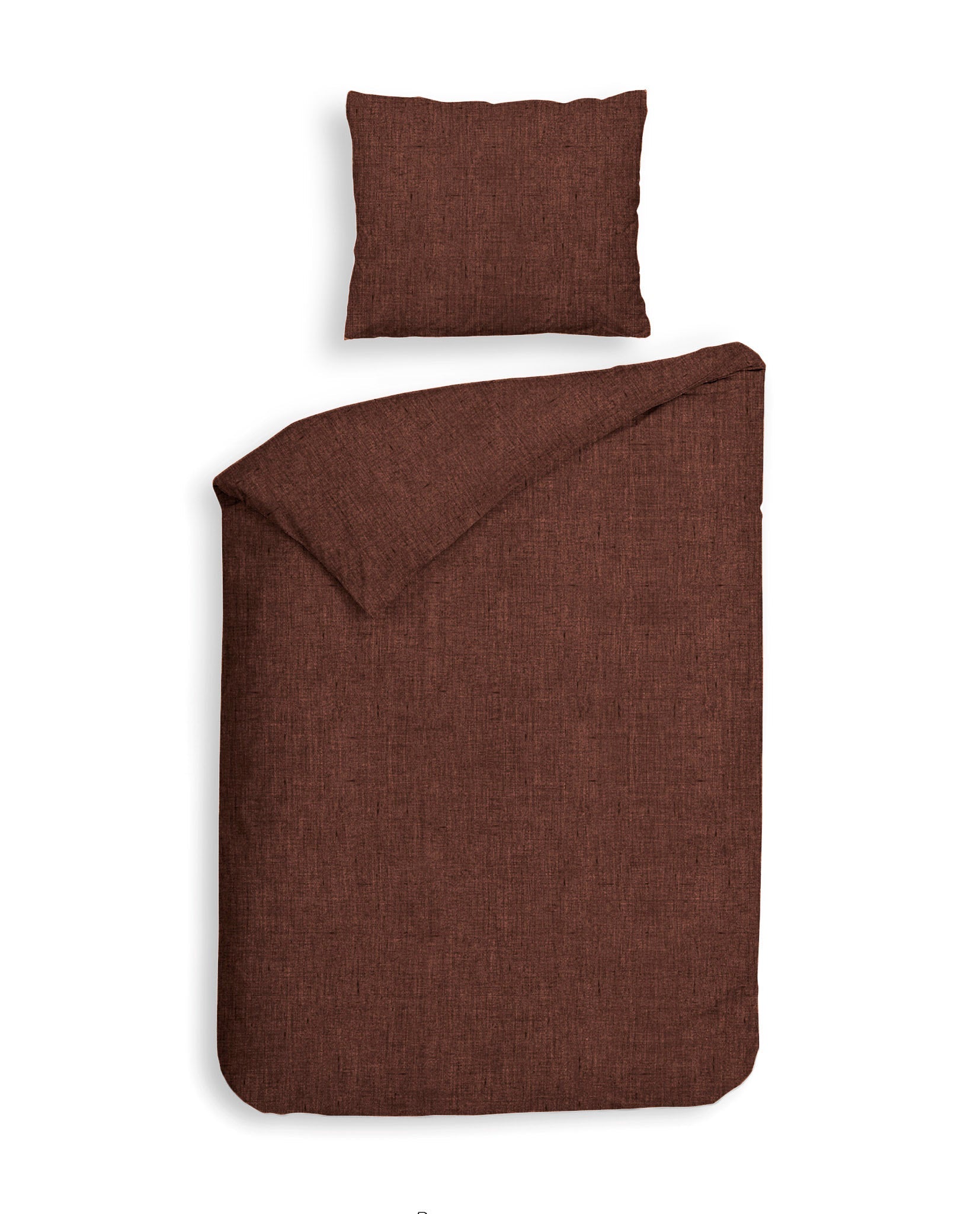 Dekbedovertrek Franela Brandy Brown
